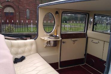 White vintage wedding car hire covering Middlesbrough, Redcar, Marske, Stockton, Darlington, Hartlepool, Durham, Whitby, and the north east.