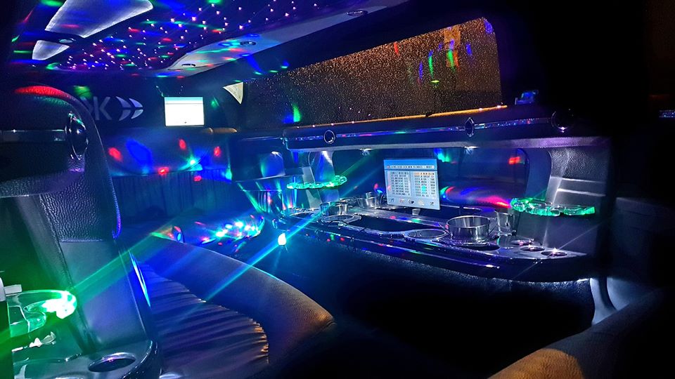 16 seat party limo bus. Limousines Middlesbrough, Hartlepool and Peterlee..