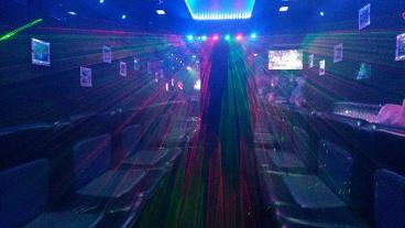 16 seat party limo bus with karaoke. Sunderland party bus hire.